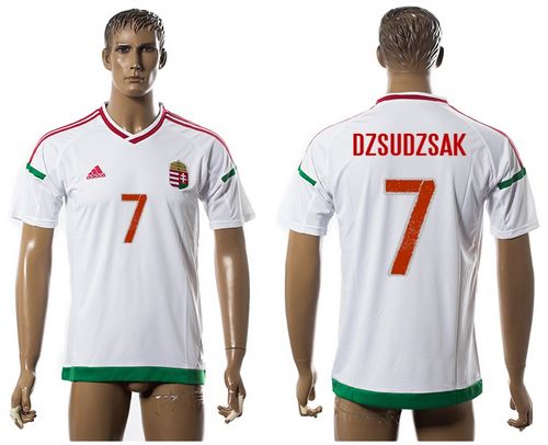Hungary #7 Dzsudzsak Away Soccer Country Jersey - Click Image to Close